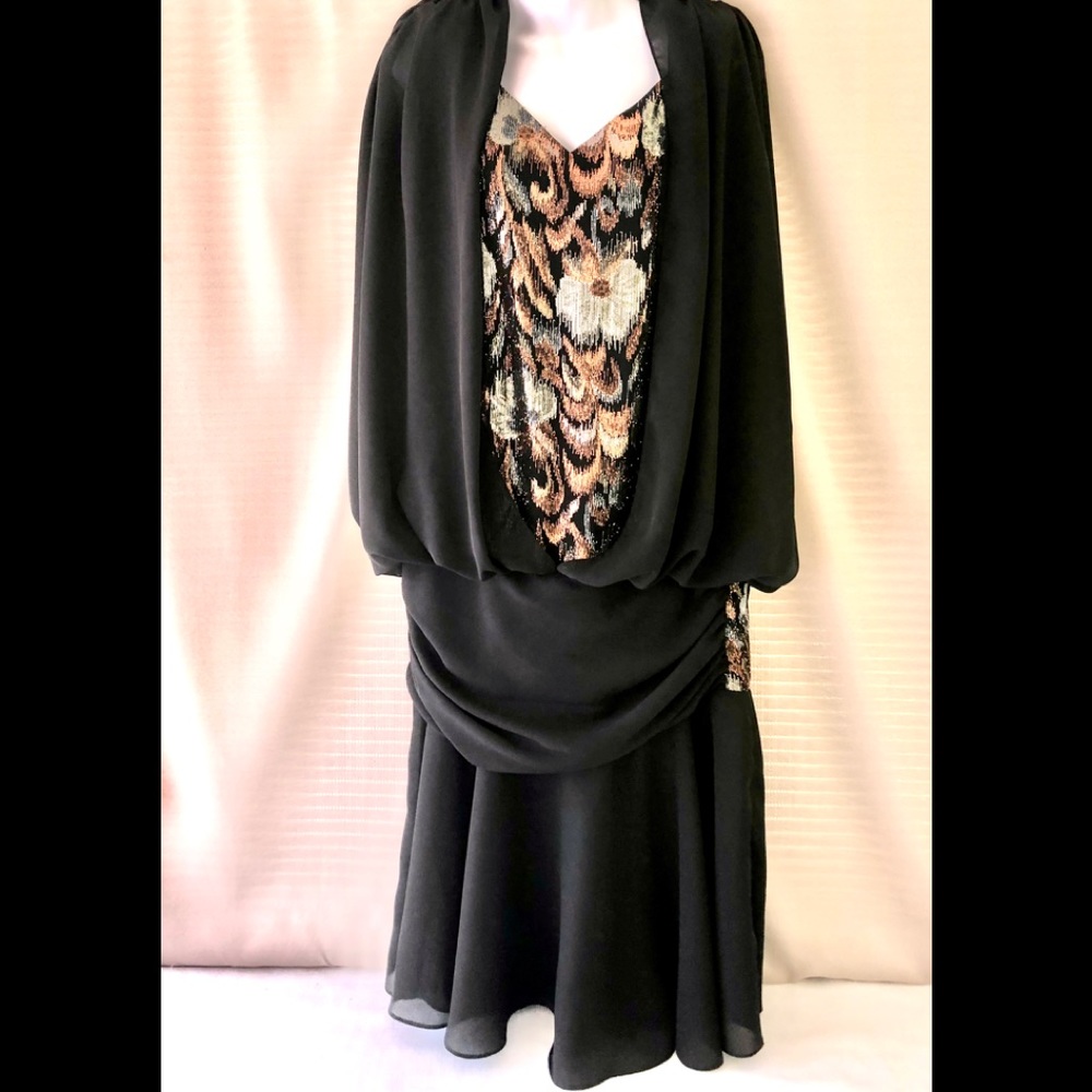 NWT Vintage Lori Max NY Boutique Sleeveless Shaker Dress